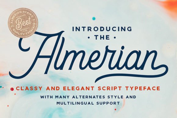 Almerian: Elevating Editorial Design with a Vintage Script Font