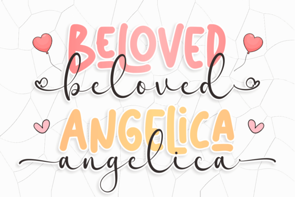 Beloved Angelica: A Stylish Script & Sans Serif Font for Digital Design