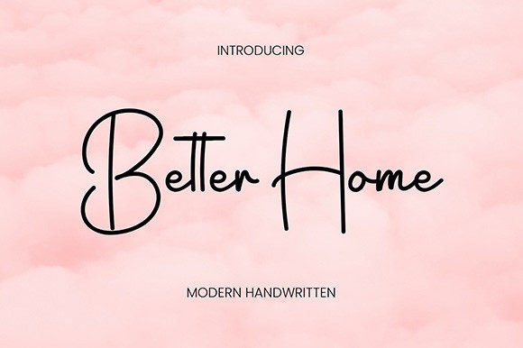 Better Home: A Stylish Script Font for Crafters and Makers