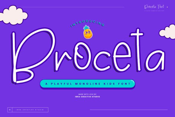 Broceta: A Playful Monoline Font That Elevates Small Business Branding