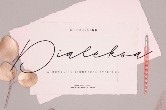 Dialeksa: A Signature Script Font That Elevates Digital Design