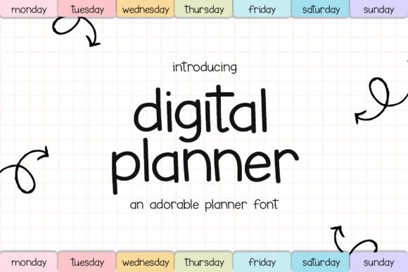 Digital Planner Font: A Handwritten Touch for Professional Branding