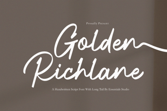 Elegant Branding with the Golden Richlane Font