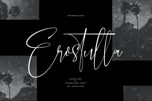 Erostulla: A Signature Style Script Font for Modern Branding Projects