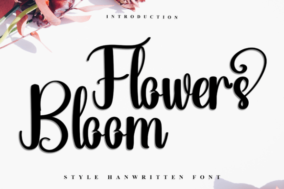Flowers Bloom: A Festive Typeface That Adds Charm to Holiday Branding
