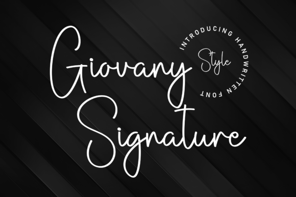 Giovany Signature: A Thoughtful Script Font for Elegant Editorial Design