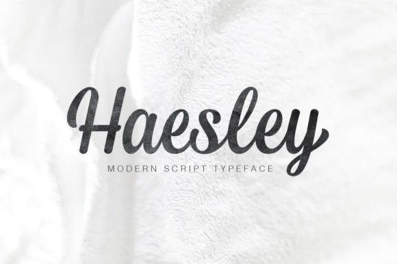 Haesley: A Stylish Script Font That Elevates Every Handmade Product
