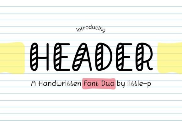 Header: A Duo Font for Elegant Editorial Design