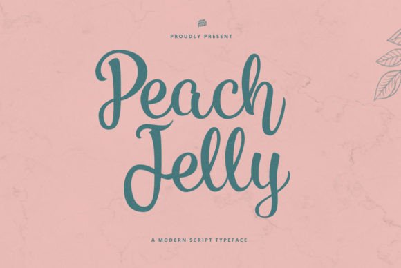How Peach Jelly Elevates Branding with Its Delicate Script Style
