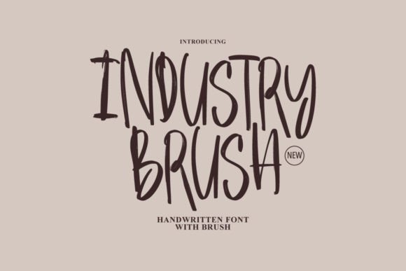 Industry Brush: A Typeface with Personality for Editorial Design