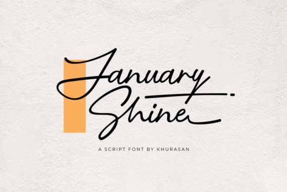 January Shine: A Modern Script Font for Elegant Web Typography