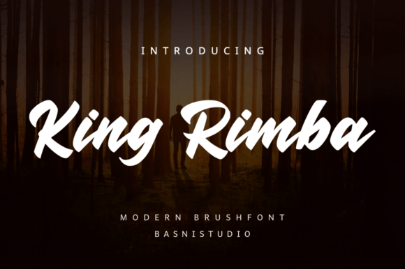 King Rimba: A Modern Brush Font for Bold Digital Branding