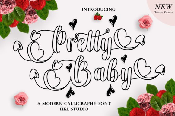 Pretty Baby Outline: A Handwritten Font for Business Branding