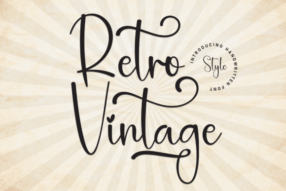 Retro Vintage: A Handwritten Font That Brings Charm to Crafted Goods