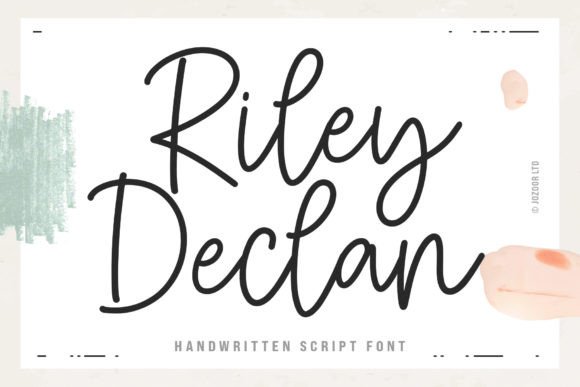 Riley Declan: A Modern Handwritten Font for Digital Branding and Web Design