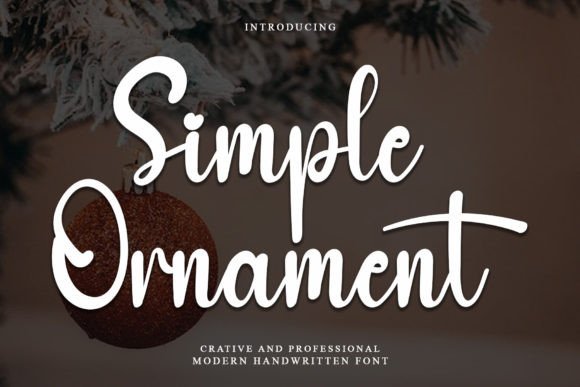 Simple Ornament: A Handwritten Font That Elevates Digital Design