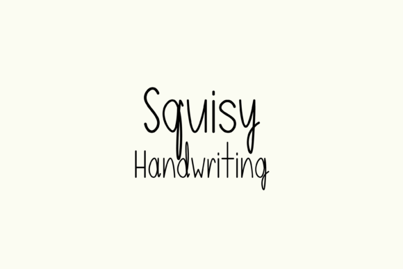Squisy: A Whimsical Handwritten Font for Editorial Charm