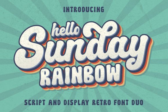 Sunday Rainbow: A Bold Script Font for Web Design Impact