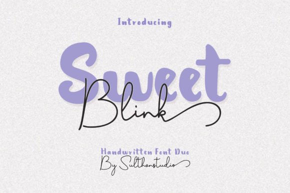Sweet Blink Duo: A Playful Script Font for Modern Web Design