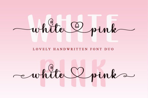 White Pink: A Delicate Duo Font for Web Designers and Digital Creators