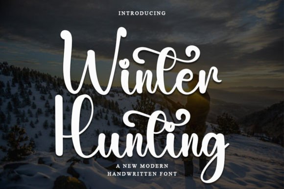 Winter Hunting: A Charming Script Font for Elegant Editorial Design