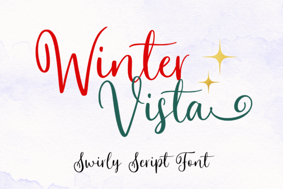 Winter Vista Font: Elegant Script for Crafters & Small Business Designers