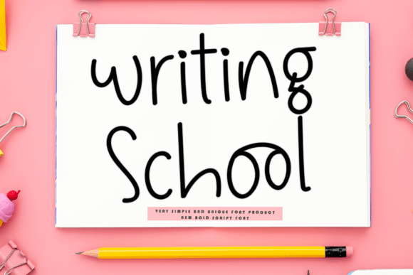 Writing School: A Handwritten Font for Warm Editorial Touches